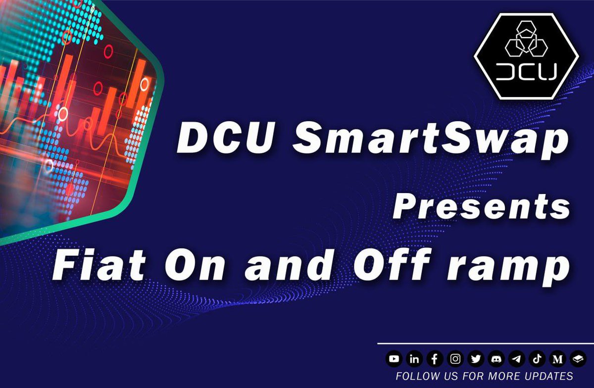 DCUsmartswap's tweet photo. #DCU is currently building its very own FIAT On and Off ramp, to be integrated into our SmartSwap!!

This will eliminate the need of Centralised Exchanges.

Users of the swap will have the option to buy crypto directly using their Credit or Debit card, Google or Apple Pay!! https://t.co/10ovK3H6KI