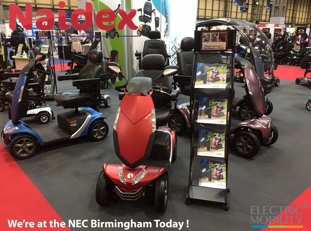 Today is the second &amp; last day of Naidex 2023, so don’t miss out on the opportunity to ‘test drive’ &amp; ask our professional team about the latest NEW mobility products on the market!