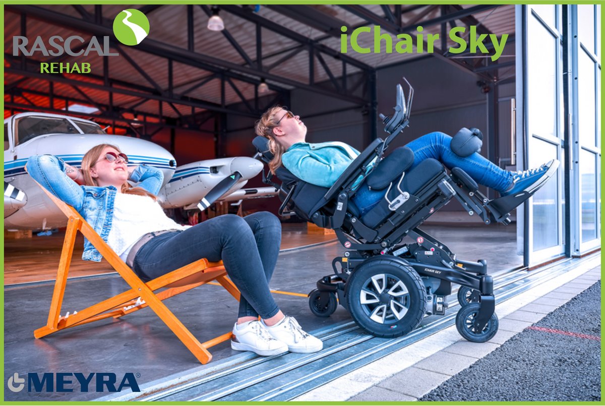 This Stand-up 6mph powerchair by Rascal Rehab stands up to 90o for social interaction &amp; is a great manoeuvrable Mid-Wheel Drive powerchair for all adventures, wherever you maybe!