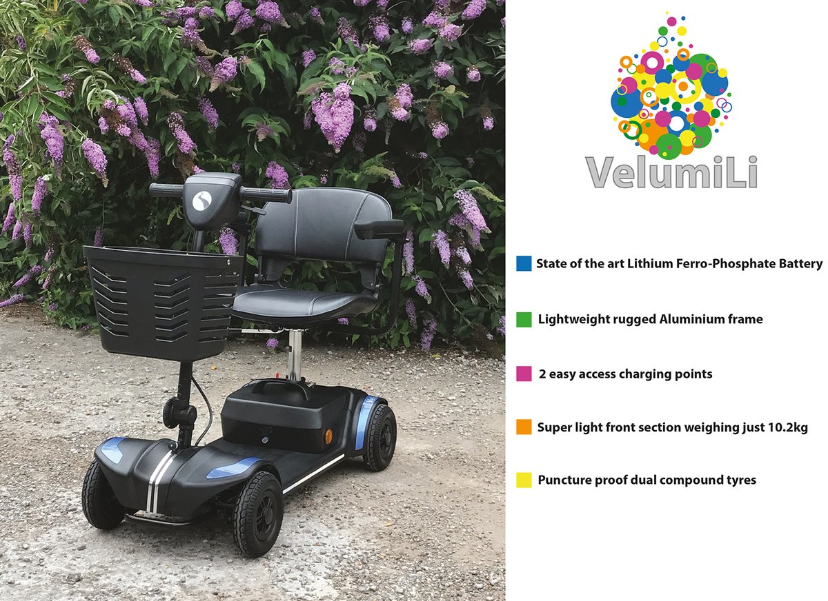 The super light VelumiLi from Rascal Mobility is your perfect travel companion. Today is the day to start your journey, so why not visit one of our Rascal Approved Dealers to test drive the new VelumiLi so you can get out &amp; about to enjoy the Springtime with family &amp; friends.