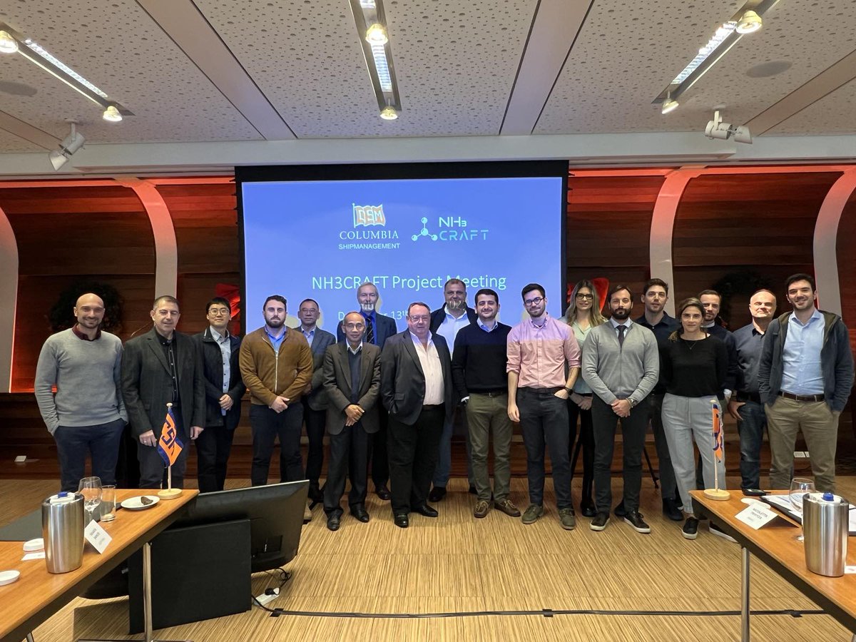 NH3CRAFT's tweet photo. 👋💡NH3CRAFT 2ND PROJECT MEETING, LIMASSOL-CYPRUS 👈🚢⚓️
2⃣ day meeting, 👉update was given on all Work Packages and Activities
#ammonia #onboardships #vessels #alternativesolutions #euprojects #HorizonEurope #NH3CRAFT https://t.co/vpgra2HLRn