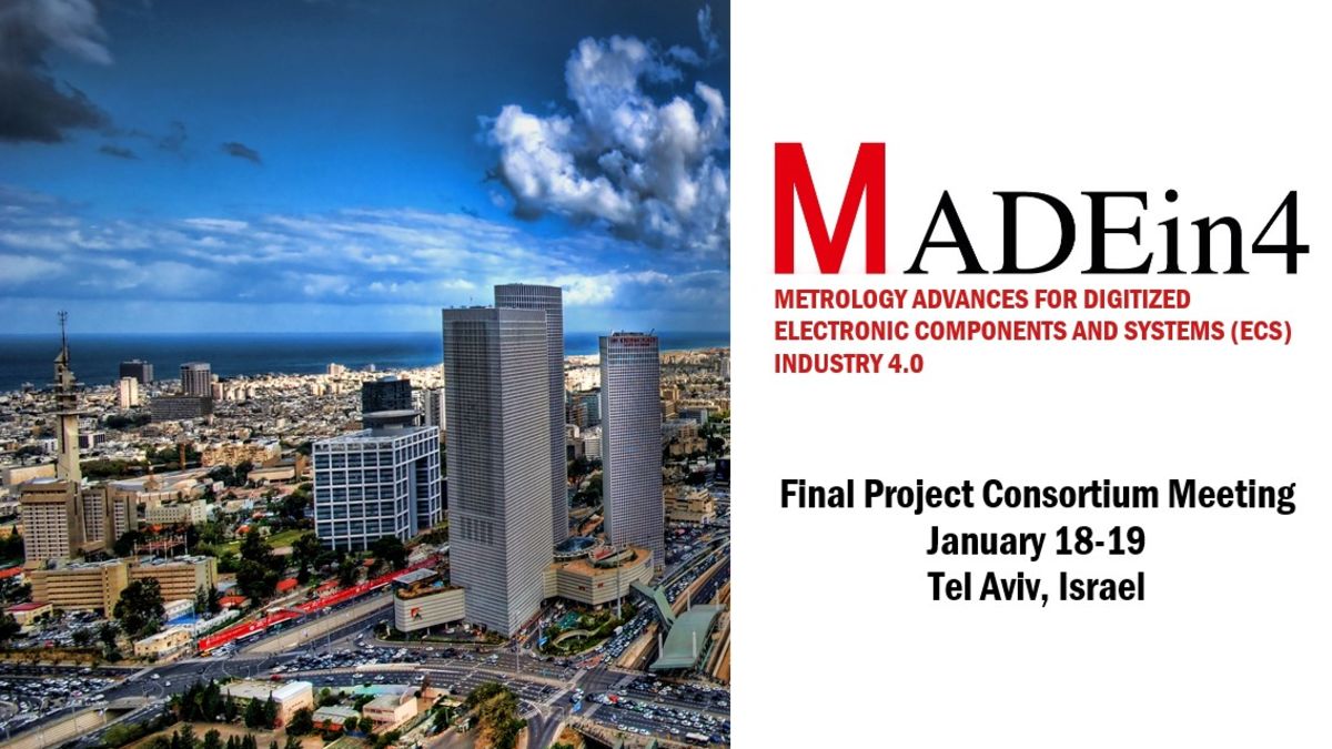 After more than 3 years, the <a href="/Madein4P/">MADEin4 Project</a> comes to its conclusion. Presenting the project's final technological achievements and innovations, the MADEin4 #consortium will gather in Tel Aviv - Israel for the final project meeting.  

Stay tuned for final project updates and results!