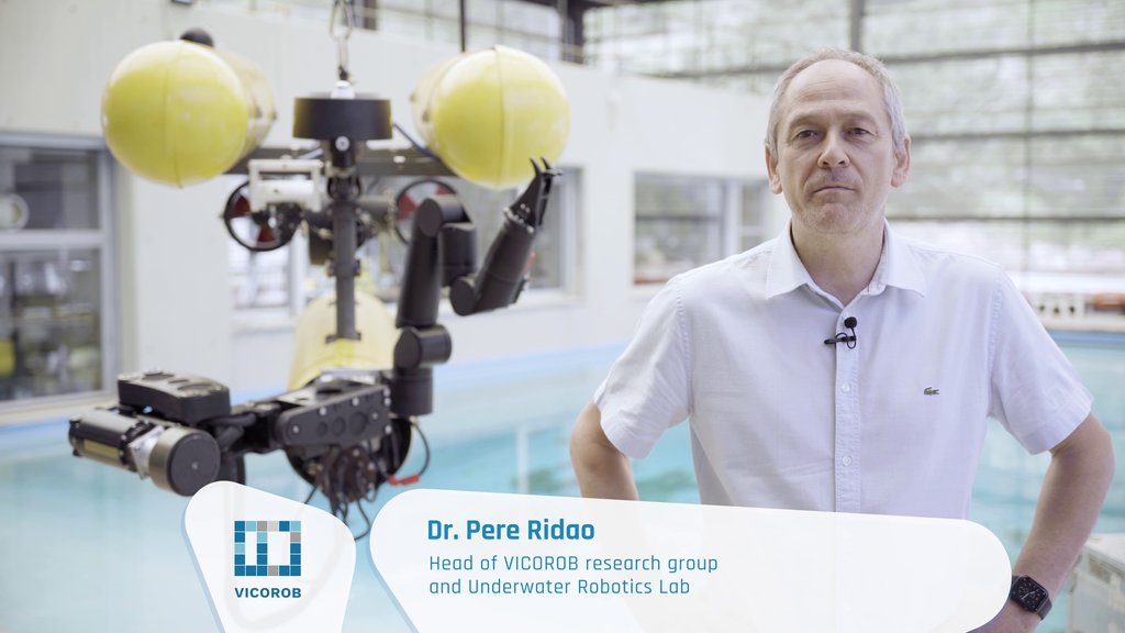 📼El Dr. Pere Ridao, cap del grup de recerca @ViCOROB i del laboratori de robòtica submarina de la @univgirona, presenta les capacitats i línies de recerca del grup ViCOROB, que actualment està format per 50 investigadors/es.

▶️youtu.be/mGRIP6OSXpE

#FEDERrecerca