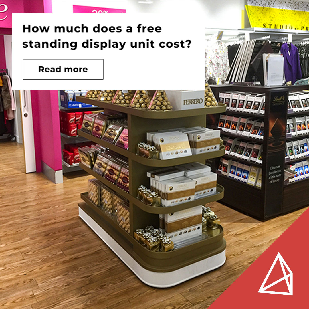 threepointpos's tweet photo. ‘The cost of a freestanding retail display depends on a number of factors’ – Read more about Free Standing Displays here: https://t.co/WgPDhwUp81
#ThreePoint #FreeStandingDisplay #Blog https://t.co/NXkLp1msow