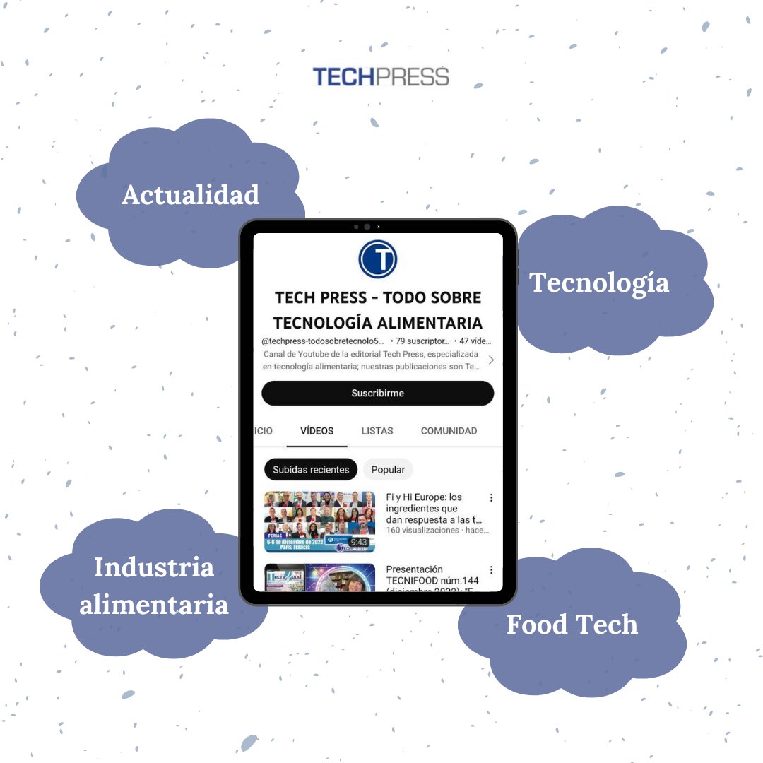 Tecnifood's tweet photo. ¿No sabes donde encontrar noticias sobre actualidad, industria alimentaria, tecnología y la novedosa tendencia Food Tech?
Suscríbete al canal de Youtube de Techpress 🎥
https://t.co/IpJbRnoGb9
#noticias #tecnología #industriaalimentaria #Youtube #Techpress #tecnifood https://t.co/fVFDPTgxMg