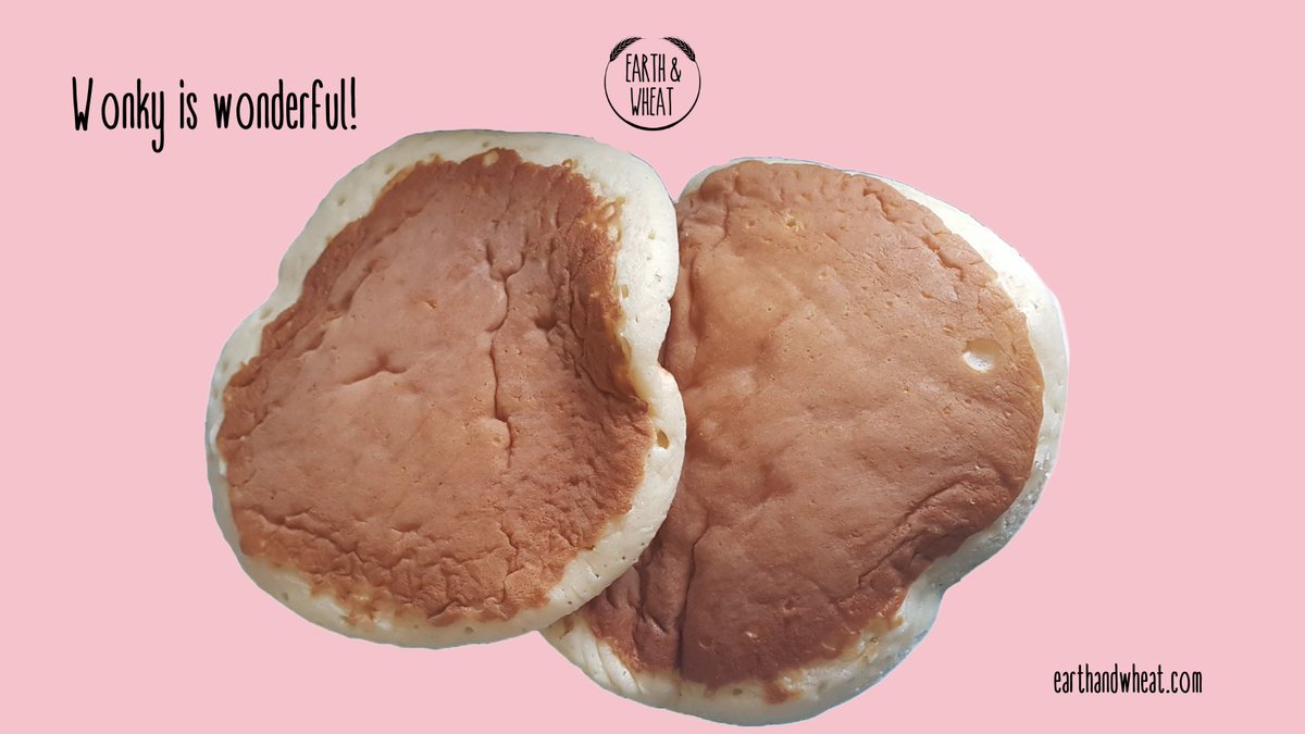 Wonky is wonderful 💚 How do you like your pancakes 🌍🌾 #earthandwheat #fresherfuture #lovefoodhatewaste #wonkybread #breadbox #reducewaste #lovefood #nofoodwaste #pancakes #wonkypancakes #wonkyiswonderful #fightfoodwaste