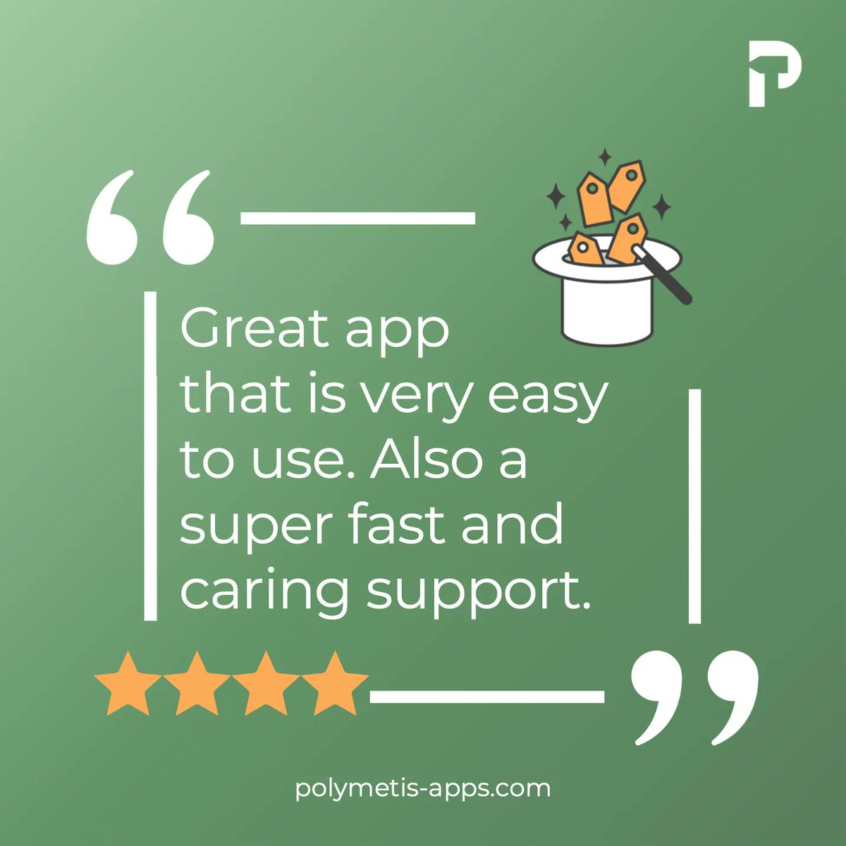 PolymetisApps's tweet photo. You just made us happy 😍
We always appreciate customer feedback – especially when it’s an awesome one like this here!

Curious about the app? Check out Magic Labels for Confluence Cloud 👉 https://t.co/iDgnpuRwbI

#atlassian #confluence #labelmanagement #confluencelabels https://t.co/X5YdkJZijD