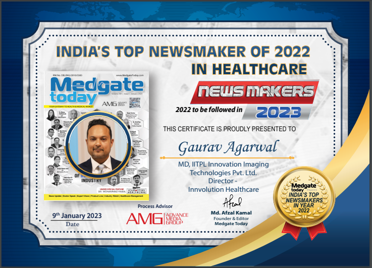 IITPLPinnacle's tweet photo. We are proud to announce that Mr.@gaurav2agarwal , Managing Director - @IITPLPinnacle , has been selected as one of India's Top Newsmakers of 2022 in the Healthcare Industry by @medgatetoday  

@InnvolutionH https://t.co/HTmr7o4218
