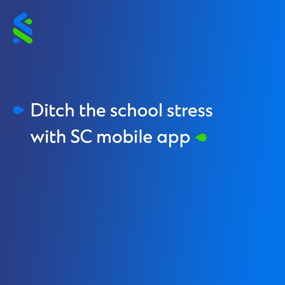 StanChartNG's tweet photo. All the tools you need to get them ready for school are available on the SC mobile app.
Download it today on iOS or PlayStore.
#SCMobileapp #BackToSchool #Stanchartng https://t.co/wJcbS2LeQ1