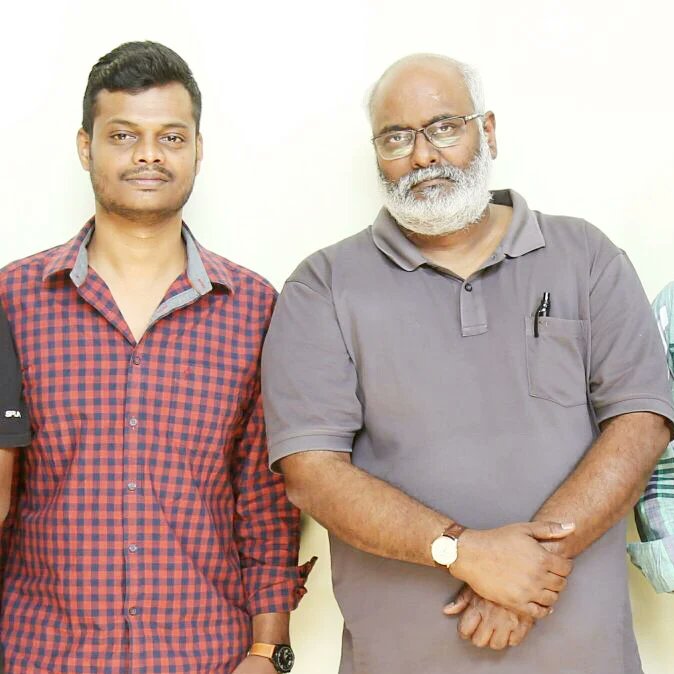 ARUNKRAPOLU's tweet photo. Congratulations #Keeravani sir, for making Indian film roar internationally and bringing the golden globe to Home/Hyderabad.

#Throwback😊 ; A memorable moment...Blessed to work alongside you for DHIRA. https://t.co/GGPXS2EuQF