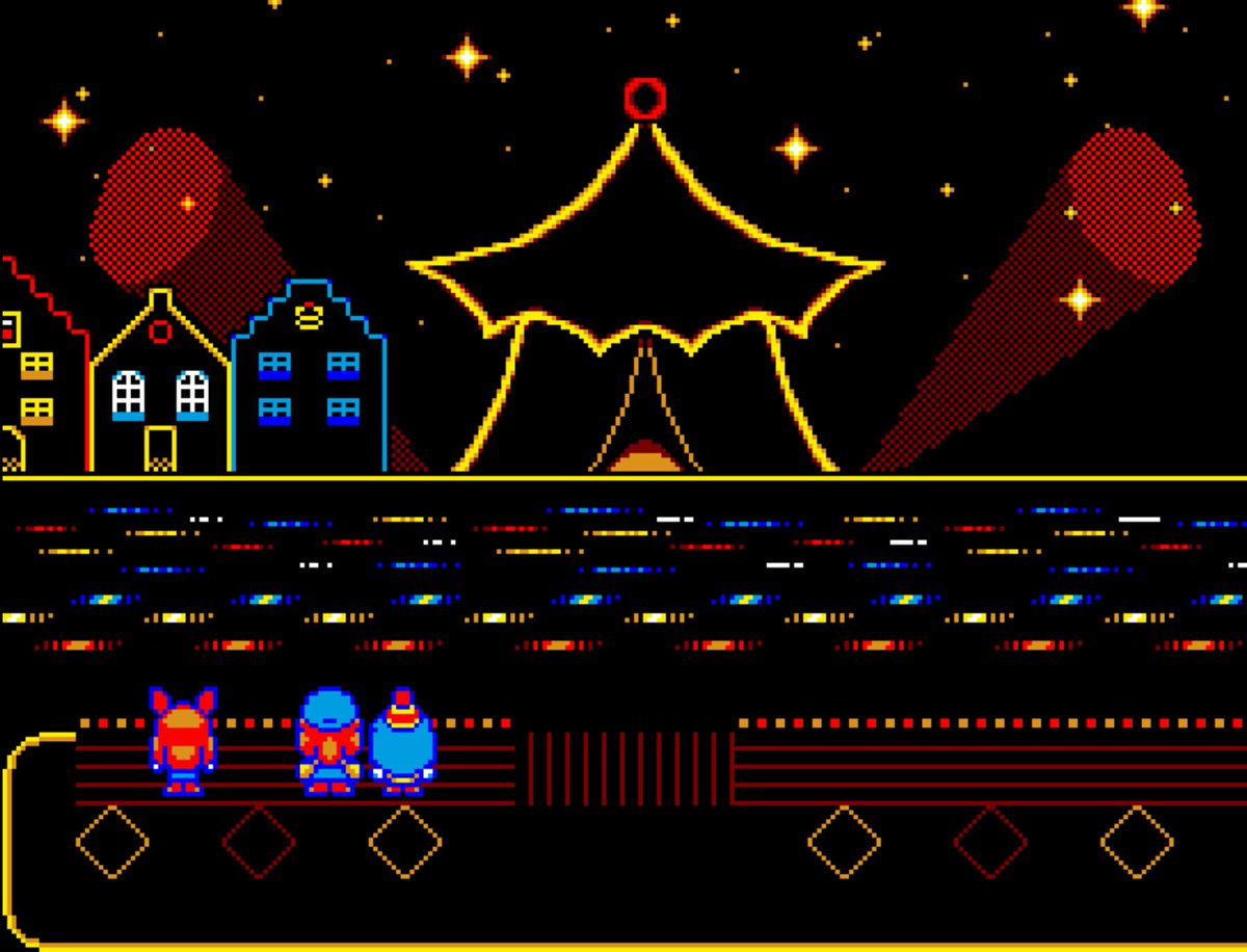 MilanPires's tweet photo. Introducing: Dome RPG! 🌞🌚

🔮Explore a strange world with unique visuals!
🤡Meet new friends and foes!
🟥Find out the secrets behind this world!

#pixelart #rpgmaker #gamedev #indiedev https://t.co/C6kNdq2LKK