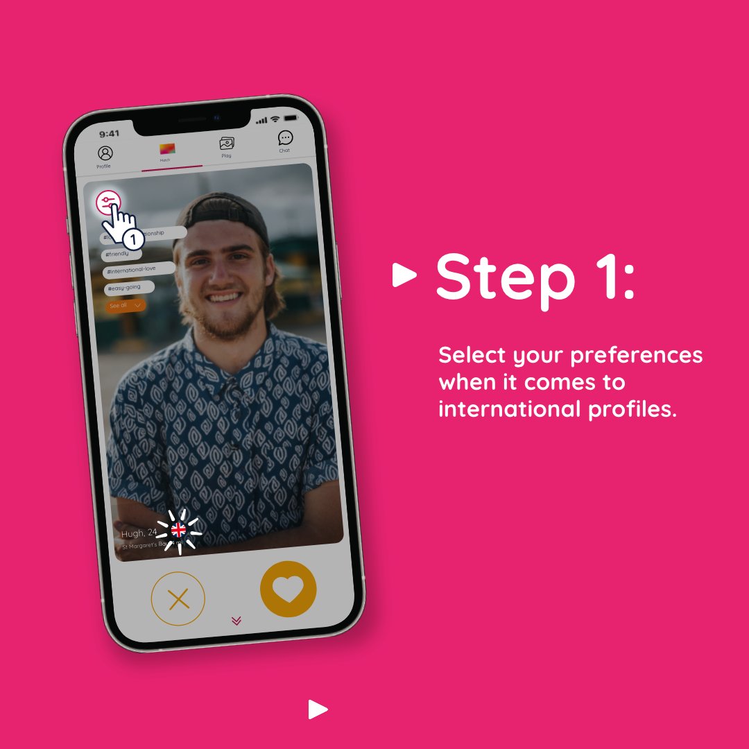 HashtagDatingHQ's tweet photo. At #Dating we know that many relationships exceed the geographical borders of a country and that love can travel the world! ✈️ That’s why we developed a feature that helps people explore international profiles and find love internationally 🌎
https://t.co/oHv03bCCjh https://t.co/cBcSHn4ddM