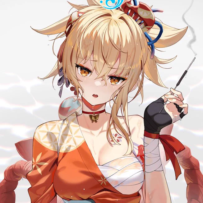 pixivFANBOXで【レイヤー未統合PSDデータ配布】「宵宮」イラストメイキング【作業タイムラプス公開】を公開しました!  