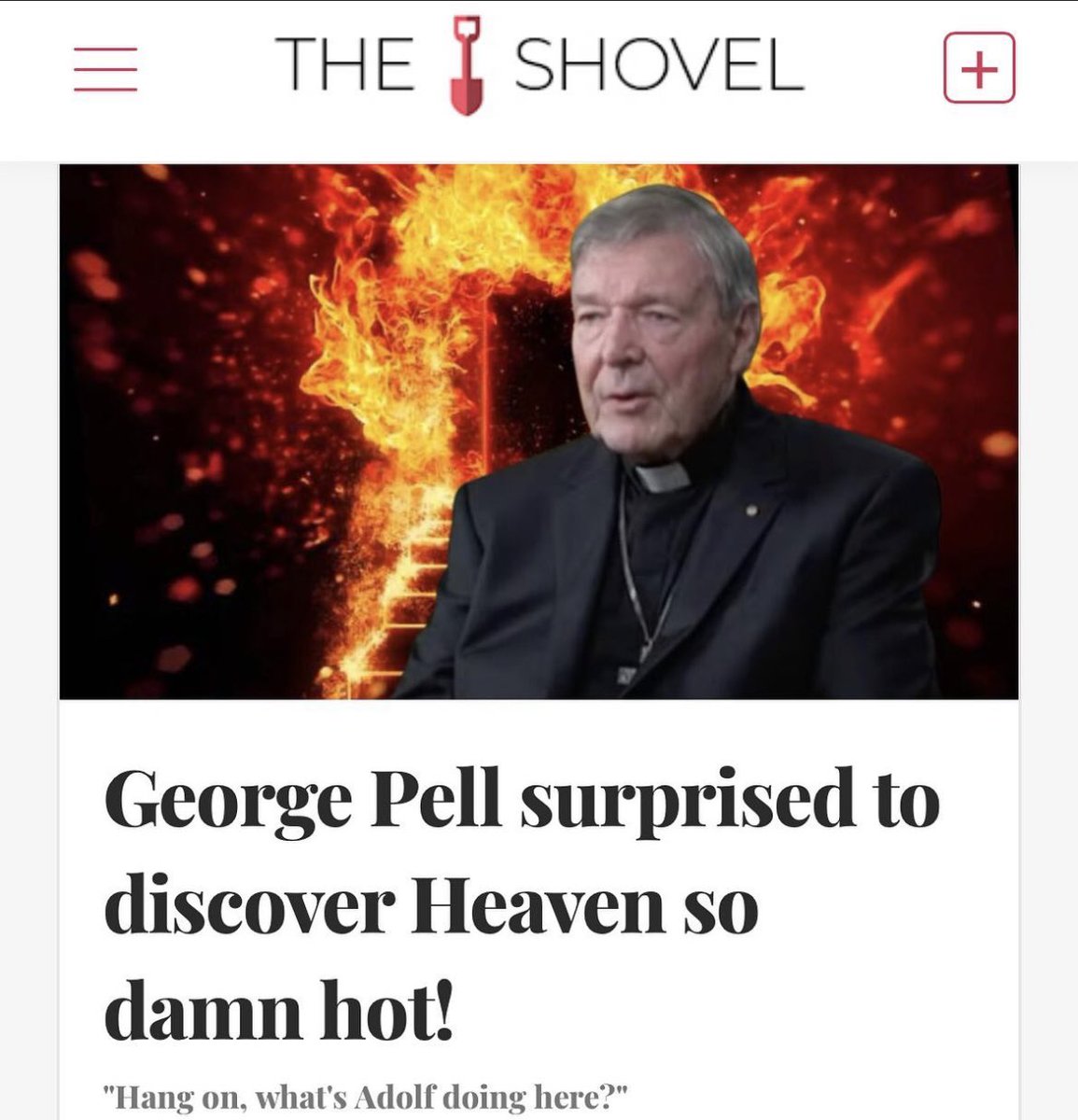 🤣😂😂😂😂 I’m dead #GeorgePell