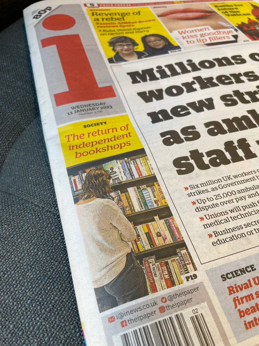 Lovely to see our @BackstoryLDN in today’s <a href="/theipaper/">The i Paper</a>