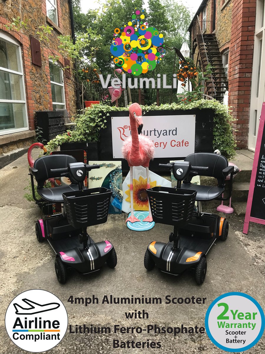 The Lithium Ferro-Phosphate batteries in the Rascal VelumiLi have a lifespan of over 1000 cycles, which is twice as many as standard Lithium batteries.   Not all Lithium batteries are the same… visit our website to find out more - electricmobility.co.uk/products/velum…