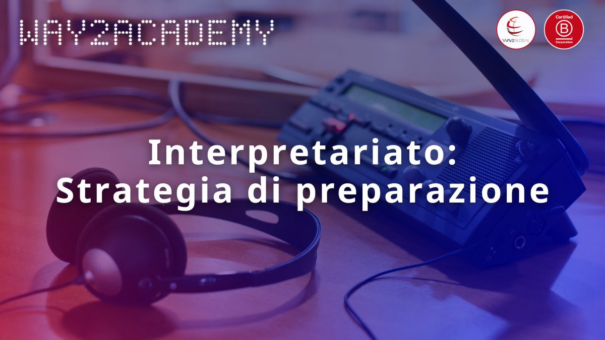 way2global's tweet image. "Interpretariato: strategie di preparazione" è l'ultimo corso arrivato in 𝐖𝐚𝐲𝟐𝐀𝐜𝐚𝐝𝐞𝐦𝐲, la nostra piattaforma di Open Education.

Iscriviti per guardare il corso, è gratis!

-&amp;gt; way2global.com/privato/area-r…

#interpretariato #formazionecontinua