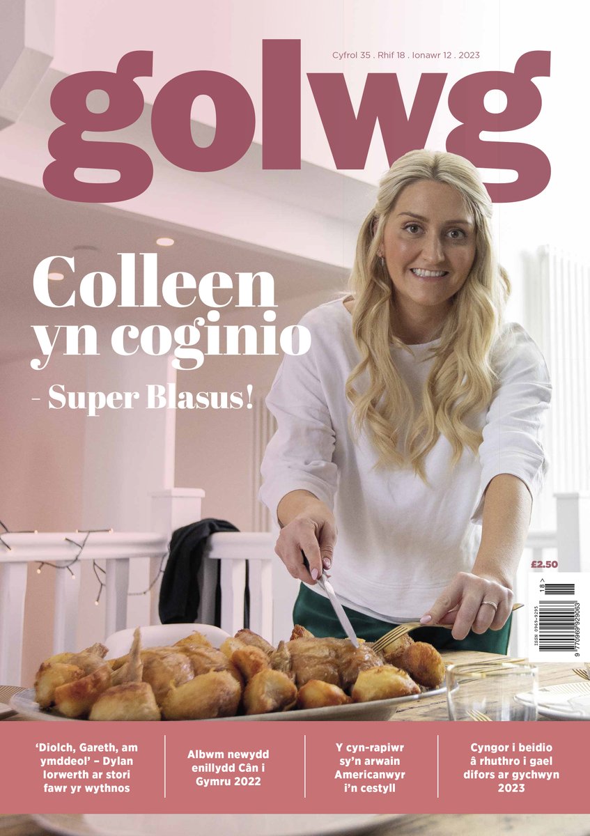 Blwyddyn newydd, rhifyn Golwg newydd✨

🔹 Sgwrs gyda <a href="/_C_Ramsey/">Colleen Ramsey</a> - o'i chyfres ar <a href="/S4C/">S4C 🏴󠁧󠁢󠁷󠁬󠁳󠁿</a> i'w llyfr coginio newydd 👩🏼‍🍳

🔸 'Diolch, Gareth, am ymddeol' - Dylan Iorwerth 👀

🔹 20: gyda'r Athrawes Ddawns, @EfaMairGaffey 

🔸 Casgliad newydd <a href="/rhydianmeilir/">Rhydian Meilir</a>, enillydd <a href="/canigymru/">Cân i Gymru</a> 2022 🎶
