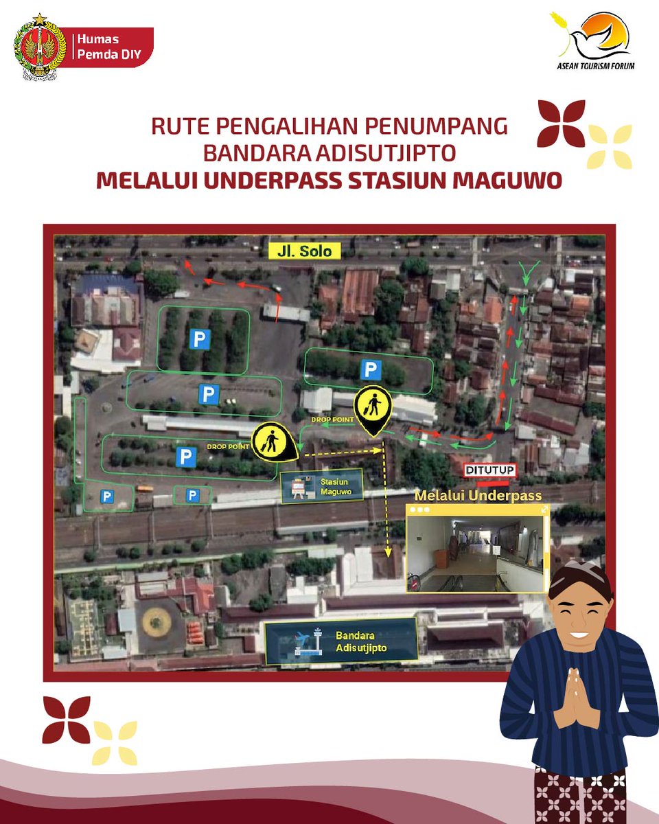 JogjaUpdate's tweet photo. Mulai 1 Februari 2023
Perlintasan Bandara Adisutjipto ditutup

@humas_jogja https://t.co/IFdZthe2zY