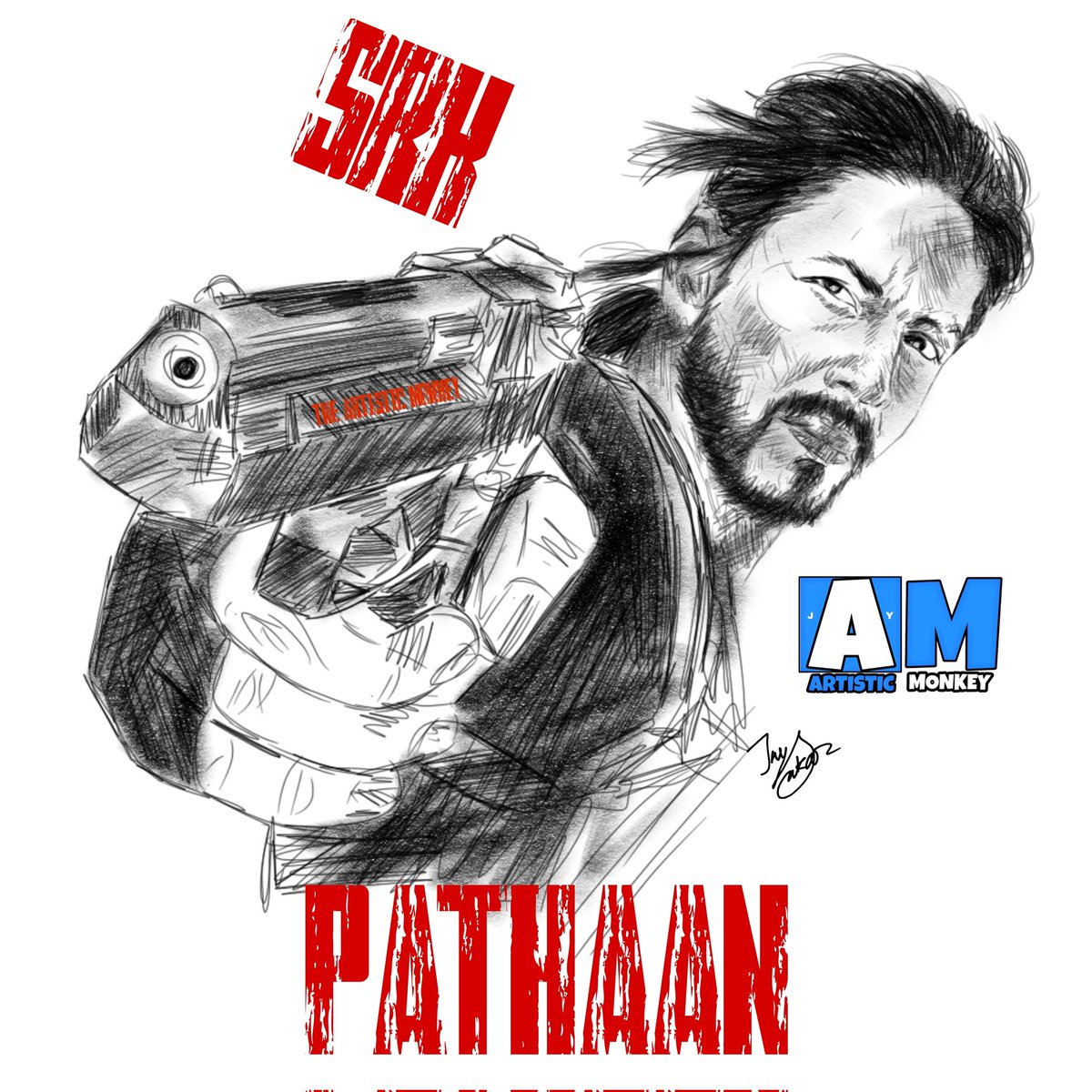 ARTISTICMONKEY1's tweet photo. #SRK #Pathaan #TAM #TheAM #theartisticmonkey https://t.co/Pl1yBuZZrS