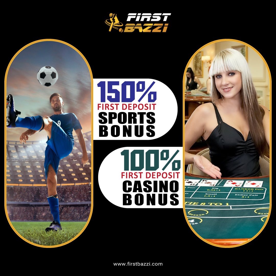 firstbazzi's tweet photo. Join now and get a 150% Sports &amp; 100% Casino First Deposit Bonus! Place your Jackpots on sports, play on slots &amp; live club with the best online jackpot site.

#Cricket #Sports #Football #Soccer  #INDvsSL #PAKvsNZ #Messi #Ronaldo #ViratKohli #RohitSharma #BabarAzam #FirstBazzi https://t.co/FxAdRzAx3r