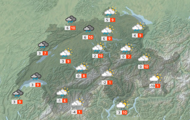 meteonewsSA's tweet photo. Une nouvelle #perturbation gagnera la #Suisse ce mercredi dès la mi-journée et de fréquentes #pluies se généraliseront cet après-midi dans une ambiance #venteuse et #douce. #Neige passant de 1600 à 1200m d'altitude. Suivi en direct ici! https://t.co/jOLjrGp1BL (vd) https://t.co/YznFtW9vdG