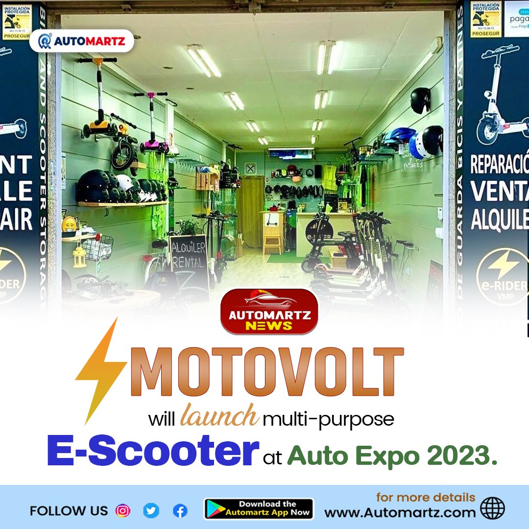 AutoMartz's tweet photo. Motovolt, India's leading #emobility #brand, plans to debut an indigenously designed smart #escooter at the 2023 Auto Expo.
.
#Automartz #ThunivuReview #RRRGoesGlobal Hollywood Tamil Punjab #startup #Chiranjeevi #VIBE
#Tegimpu #GoldenGlobes2023 https://t.co/uFlZz0artB