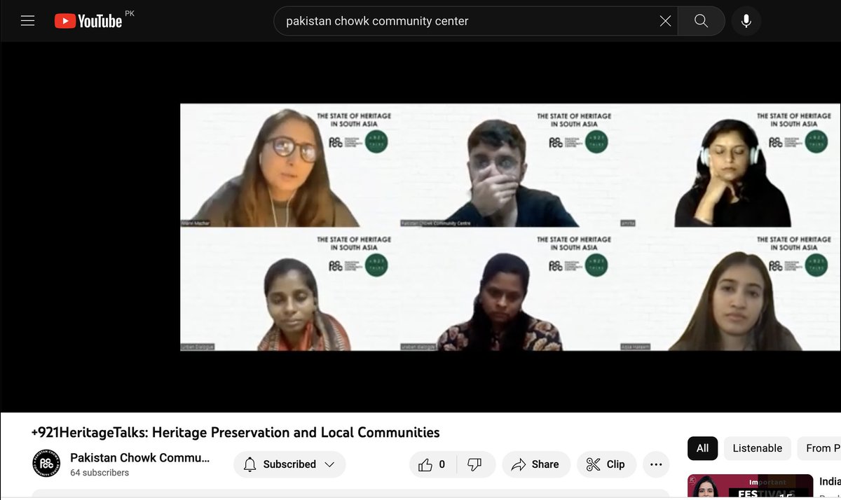 marvimazhar's tweet photo. Great session on 'Heritage Preservation and Local Communities' by Nashik Heritage Trails and Studio Urban Dialogue, both based in Nashik. +921HeritageDialogue sessions are available on @pkchowk youtube channel. Amrita Ganatirkar @shilpadahake Mrunmayee Pendse-Chaudhari #southasia https://t.co/hrH1fqFxHh