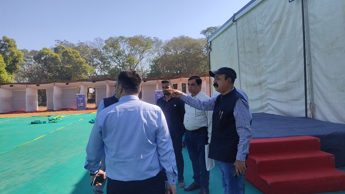 MYBharatHQ's tweet photo. A day before the National Youth Festival in 2023 begins in Dharwad, Karnataka, here are some sneak peeks of the Yuva Kriti event venue.

For more info visit: https://t.co/LJlGUU9tCq

#NationalYouthFestival #NYKSYouthFestival #Youth https://t.co/2wh9tjqSAe