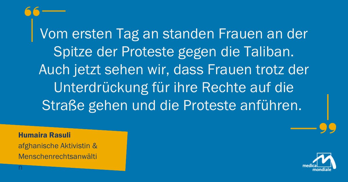 Von Kabul bis Herat: Frauen führen die Proteste gegen die Unterdrückung der Taliban in #Afghanistan an. Sie lassen sich ihr selbstbestimmtes Leben nicht ohne Widerstand nehmen.
Diese mutigen Frauen brauchen internationale Unterstützung und Solidarität!
#AllOrNone