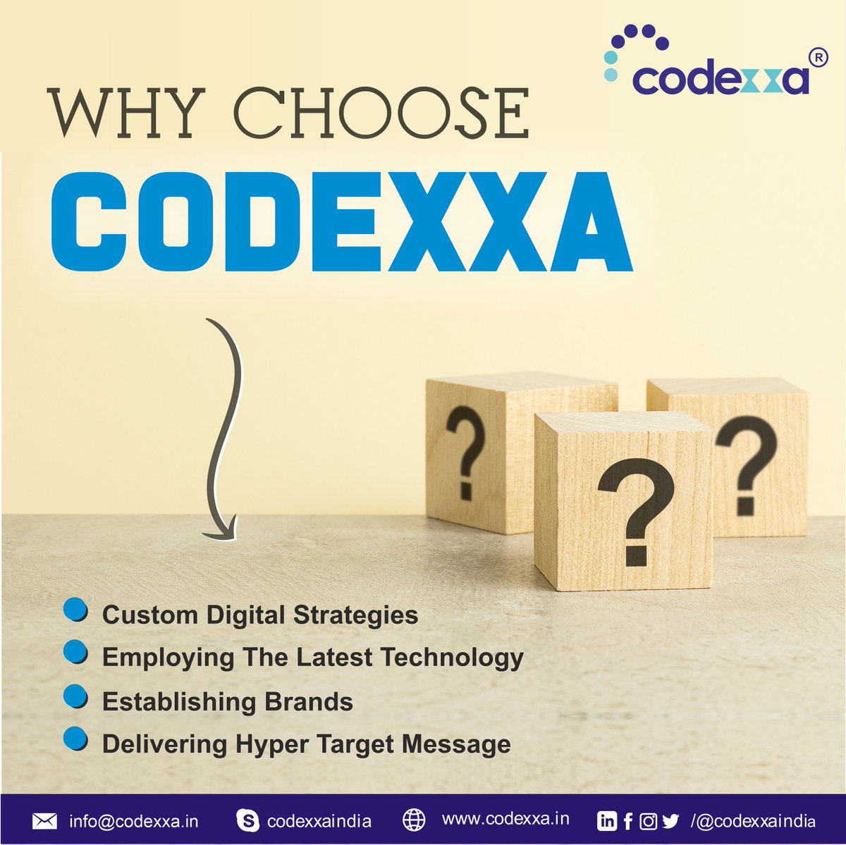 CodexxaIndia's tweet photo. We at Codexxa Business Solution Committed to create a best innovations & better digital future for your business hire us now.
https://t.co/XU5YrOY6nF
#codexx #codexxaindia #codexxabusiness #IT #itcompany #software #digitalmarketing #marketingonline #MobileAppDevelopment https://t.co/mX16xCEYxc
