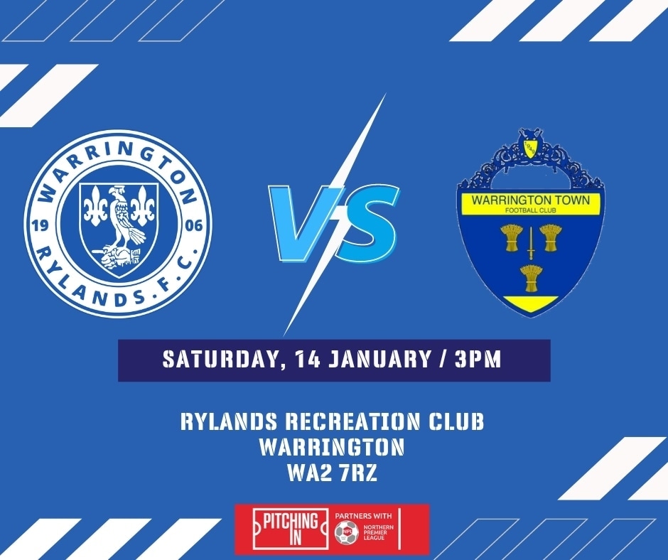 Rick Ward (@rickward2105) on Twitter photo THREE DAYS
๐ต v ๐ก
Orford v Latchford
Padgate v Thelwall
Birchwood v Grappenhall
Woolston v Appleton
Cinnamon Brow v Lymm
@RylandsFC v <a href="/theyellows/">Warrington Town FC</a>
<a href="/warringtonnews/">Warrington Guardian</a> <a href="/warringtonworld/">warrington-worldwide</a> <a href="/WG_Sport/">Warrington Sport</a> <a href="/MattTurner_WG/">Matthew Turner</a> <a href="/WarringtonRLFC/">Warrington Wolves</a> <a href="/NonLeaguePaper/">The Non-League Paper</a> <a href="/NorthernPremLge/">The Pitching In Northern Premier League</a> <a href="/TonyIncenzo/">Tony Incenzo TV/Radio football reporter ๐ฎ๐น ๐ฎ๐ช</a> THREE DAYS
๐ต v ๐ก
Orford v Latchford
Padgate v Thelwall
Birchwood v Grappenhall
Woolston v Appleton
Cinnamon Brow v Lymm
@RylandsFC v <a href="/theyellows/">Warrington Town FC</a>
<a href="/warringtonnews/">Warrington Guardian</a> <a href="/warringtonworld/">warrington-worldwide</a> <a href="/WG_Sport/">Warrington Sport</a> <a href="/MattTurner_WG/">Matthew Turner</a> <a href="/WarringtonRLFC/">Warrington Wolves</a> <a href="/NonLeaguePaper/">The Non-League Paper</a> <a href="/NorthernPremLge/">The Pitching In Northern Premier League</a> <a href="/TonyIncenzo/">Tony Incenzo TV/Radio football reporter ๐ฎ๐น ๐ฎ๐ช</a>