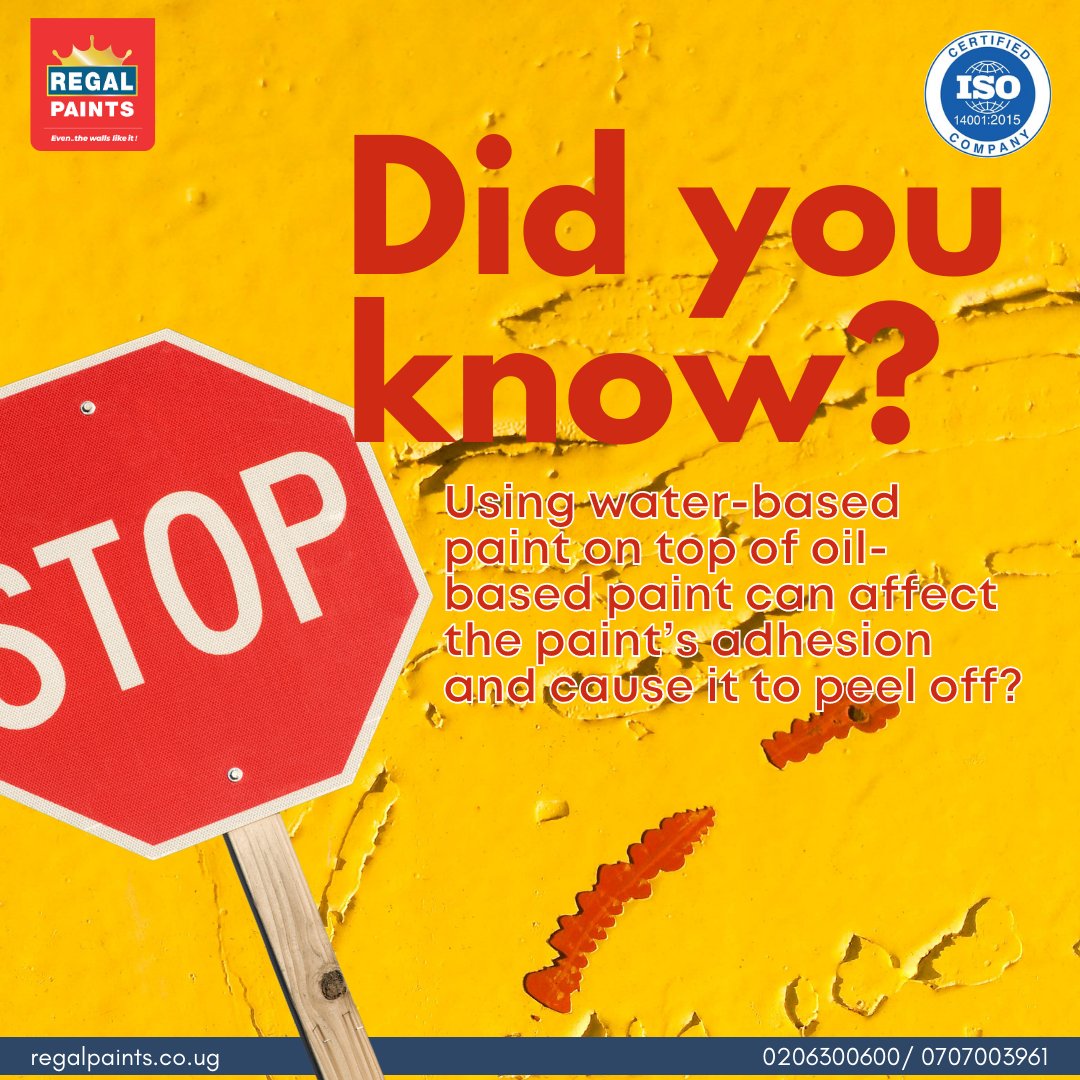 Regal Paints Uganda on Twitter "Did you know? Using waterbased paint