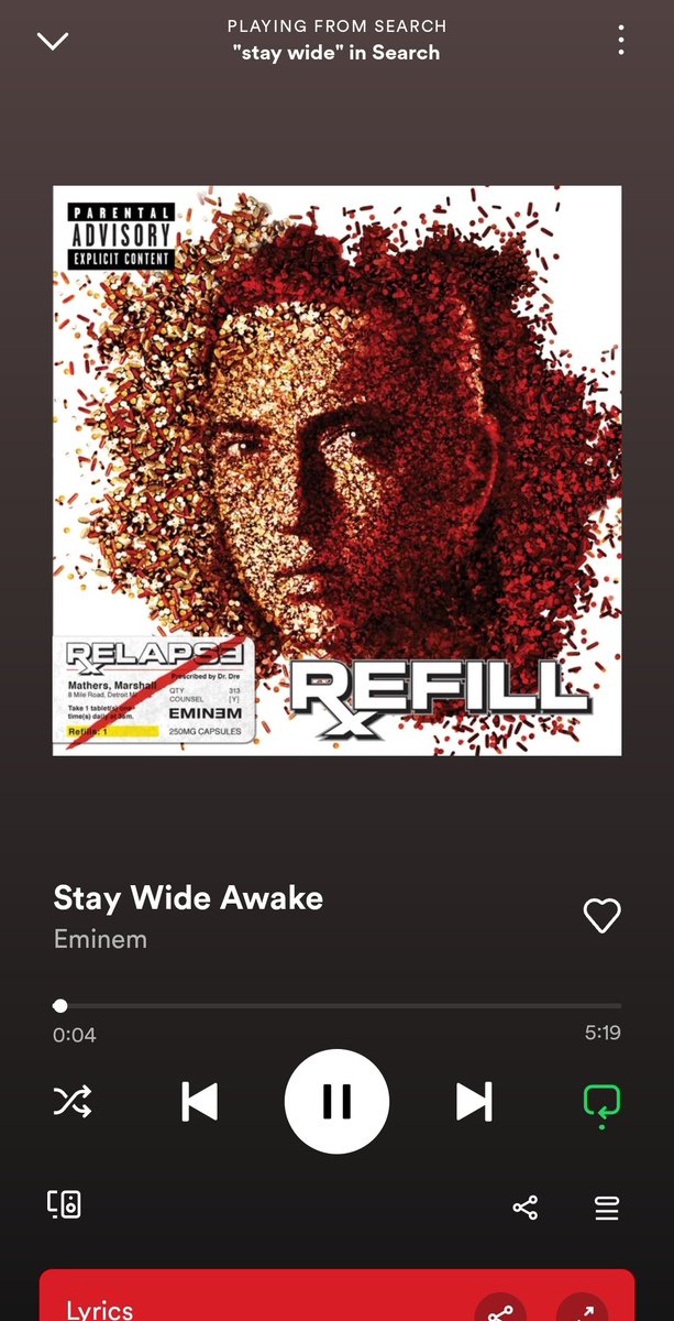 SumerianAshur's tweet photo. Unpopular opinion! Stay wide awake is one of the most creative rap songs of all time!
#Eminem𓃵 @Eminem #relapse #staywideawake #rap https://t.co/0cov3kkoHR