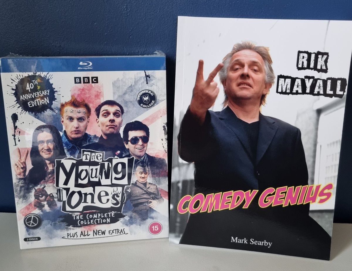 Mark_Searby's tweet image. Follow + RT to win these Rik Mayall prizes. Comp ends 15 Jan 2023. #RikMayall