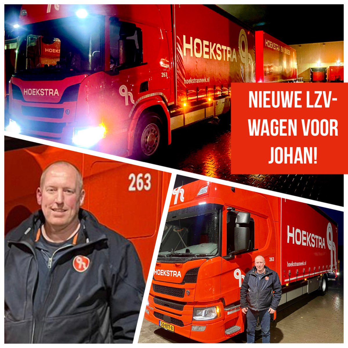 Onze collega Johan de Jong mocht gisteren deze nieuwe Scania Next Gen 320 PK bakwagen in gebruik nemen en hiermee hebben we weer een mooie LZV-wagen tot onze beschikking om grotere volumes efficiënter en dus duurzamer te vervoeren. Heel veel succes ermee Johan!