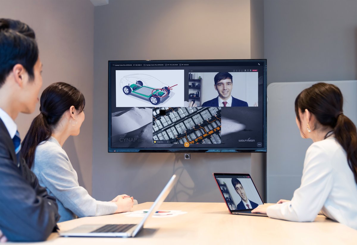 WolfVision_EU's tweet image. Hybrid meetings made easy! We&apos;re launching our new BYOM web conferencing feature for Cynap Pure models and above at @ISE_Show #ISE2023 Stand #3N600. We&apos;ll see you there - Don&apos;t miss it! bit.ly/3Qydx0B 

#webconferencing #hybridmeetings #productivity #BYOM #BYOD #ITRTG