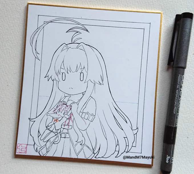 何か描いたから塗る(n`∀`)η 