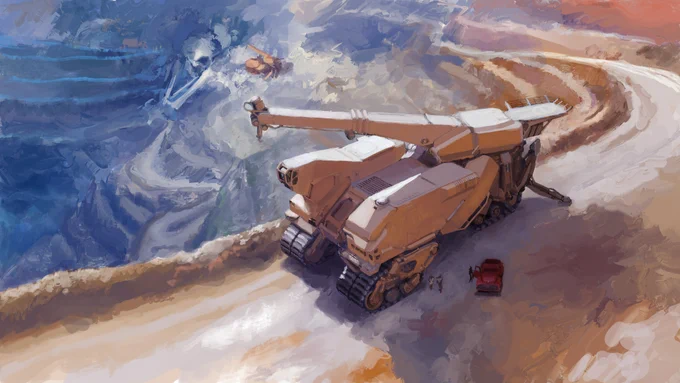 Late for #PortfolioDay day because sometimes everything seems to happen at once. I'm Mike, a 2D/3D concept artist that specializes in hard surface stuff  