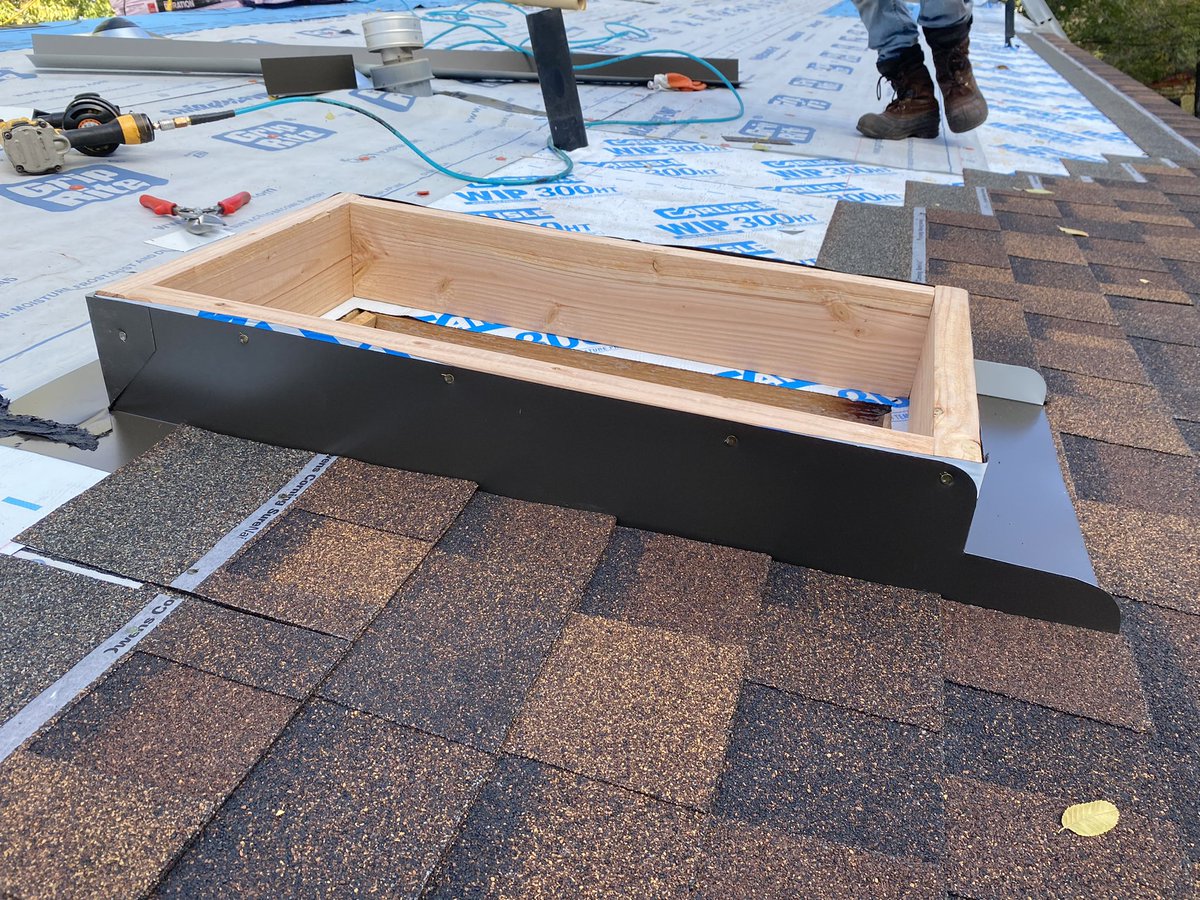 mountainroofers's tweet photo. Gypsum. Esparsen residence. Old skylights raised on a curb and glass replaced. https://t.co/tWo0XxAq9t