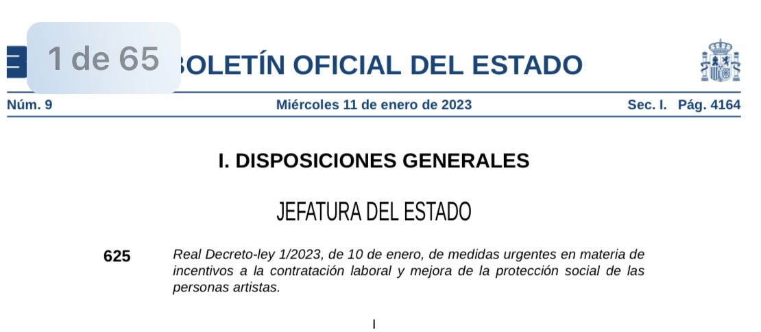 1️⃣Real Decreto-ley 1/2023, de medidas urgentes en materia de incentivos a la contratación laboral.
🔗 boe.es/diario_boe/txt…