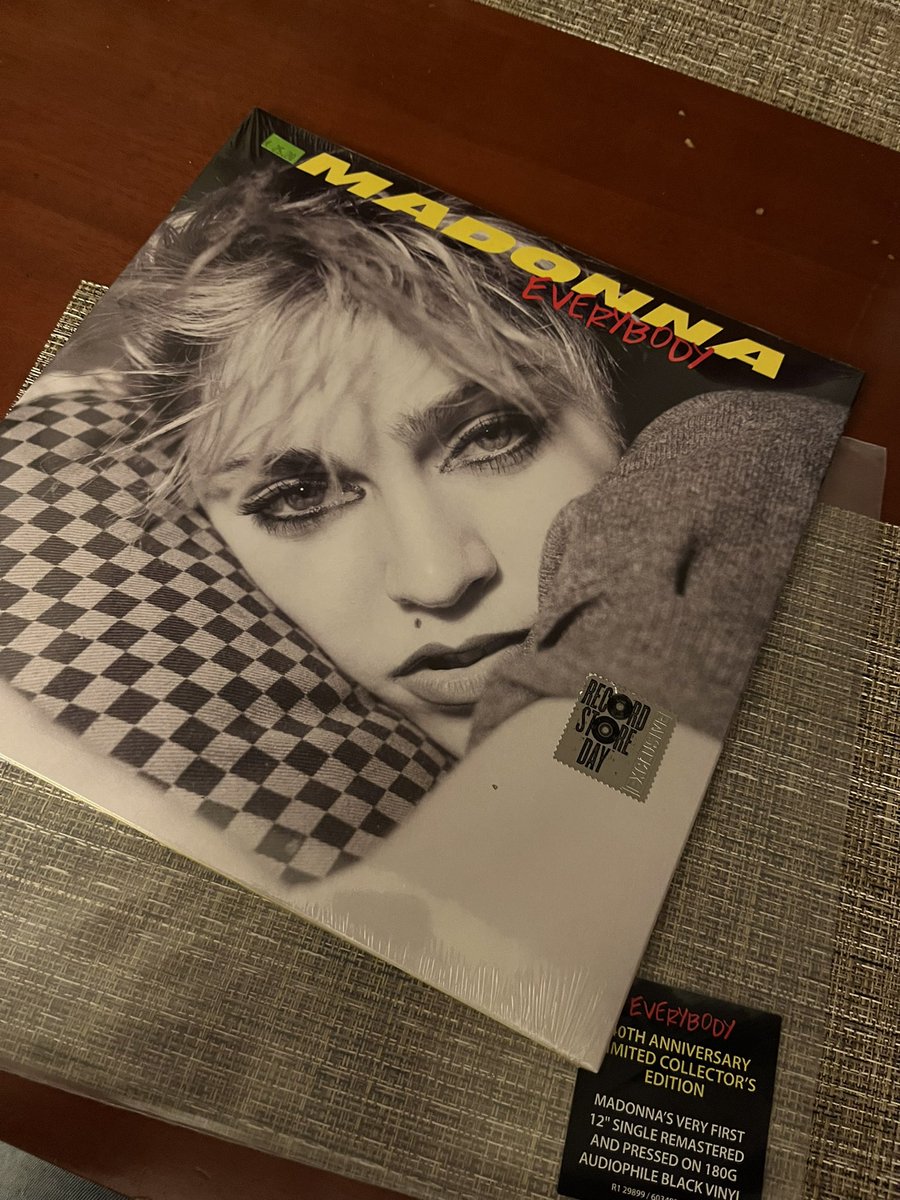 I know you’re been waiting, I’ve been watching you #madonna #vinylcollection #everybody #vinylsingle #LimitedEdition