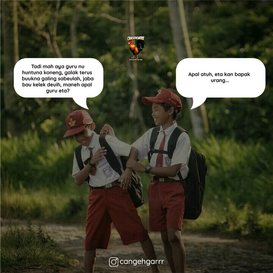 cangehgarrr's tweet photo. Aya nupernah kieu teu? Ngomongkeun bapak ka anakna.
#cangehgarrr #caritangenahdansegar #bobodoransunda #sundalucu #sunda #bandung #gedungsate #trending #iklas #lokalpride #komedi https://t.co/CPuJZG22hn