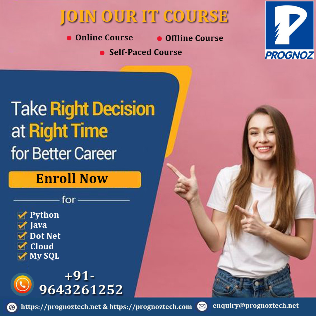 Prognoztech's tweet photo. Take right decision at right time for your better career. A professional from us can help you stand out from the competition and advance your career. Are you trying to find the best training facility for IT? 
Visit: https://t.co/ZGTjDe1Z3t Or https://t.co/A9FeflicNE
#ITSkills https://t.co/qBr5wsOXOu