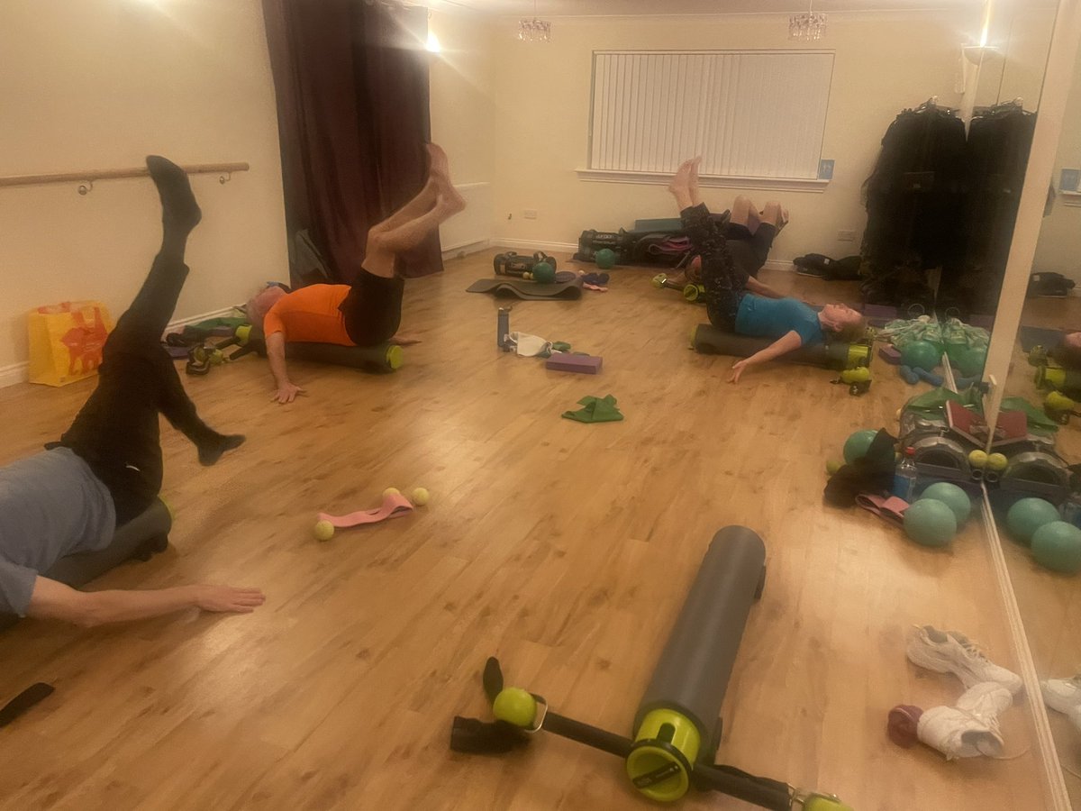 Great to get the #motr movement on the roller out last night #pilates #stirlingfitness 
Great for #core #strength #myofascialrelease 
Still spaces in some classes!