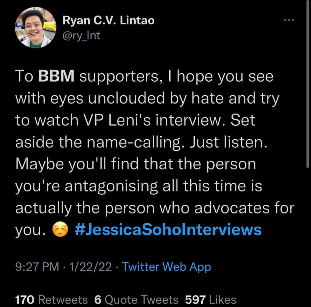 Wynovic1's tweet photo. Leni The Real President https://t.co/K8SvqL6nqJ
