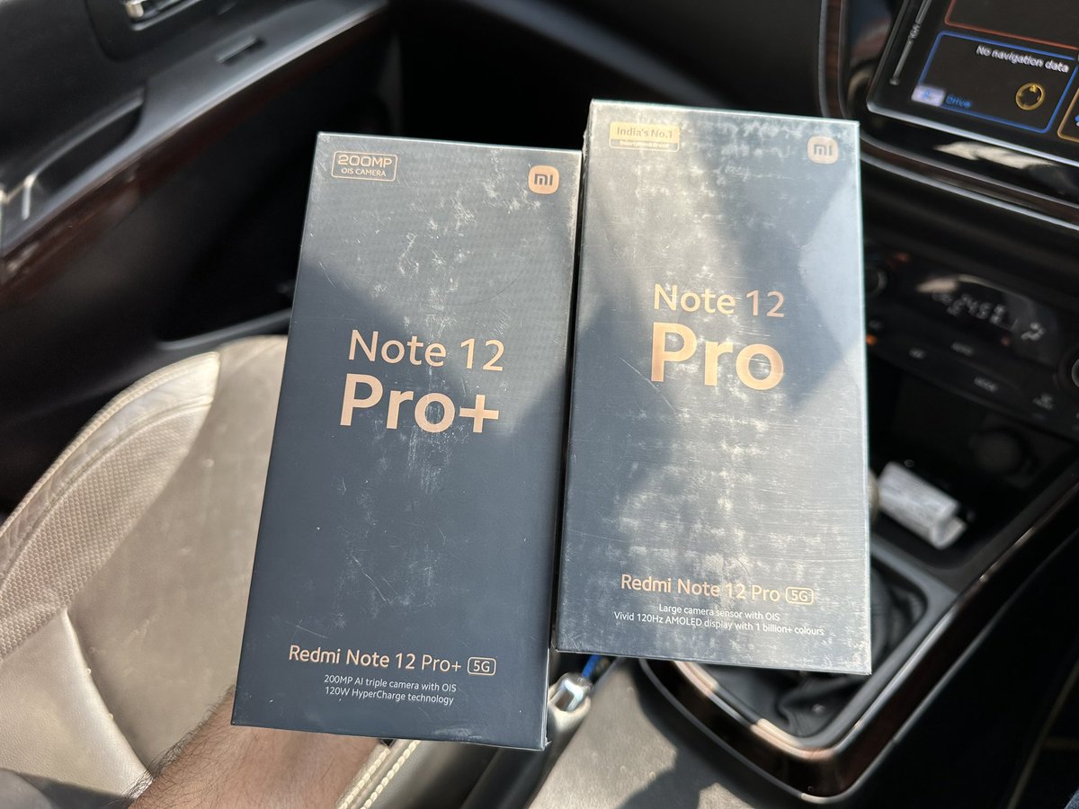 gizmoddict's tweet photo. Got Both of the #Note12Pro Series. Let the videos begin🤝 Let me know your queries about both of them below &amp; I'll make sure to cover them in the review https://t.co/t9hEtsjorf