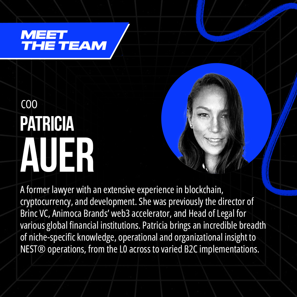 NEST_Ecosystem's tweet photo. Meet Patricia! She brings a wealth of knowledge and experience to NEST®, ensuring the success of operations from the ground up.

#teamNEST #LeadershipMatters https://t.co/K3AD8f7mgr