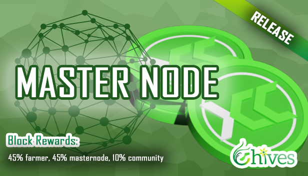 Chives Masternode for mainnet version have release.
From height 2600000 near by 2023-01-20, will start the masternode.

Next stage will dev nft &amp; pet marketplace, and then will integrate a game for chives blockchain.
github.com/HiveProject202…

Chives Dev