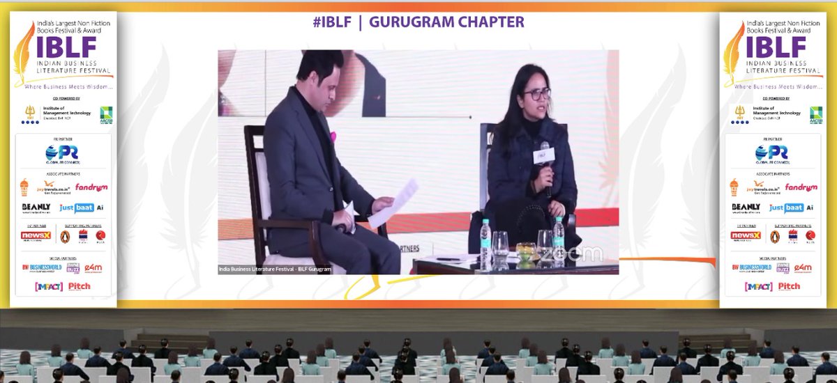 BWBusinessworld's tweet photo. Live: Prof Aishwarya Pandit, Associate Professor, @JindalLaw, discussing her book"Claiming Citizenship &amp; Nation" with @RenAameen, Senior Editor, BW Businessworld at 4th Edition of the Indian Business Literature Festival.
#IBLF #GurugramChapter

Join on: https://t.co/oVZcEoypJY https://t.co/qwuyGEe0s3